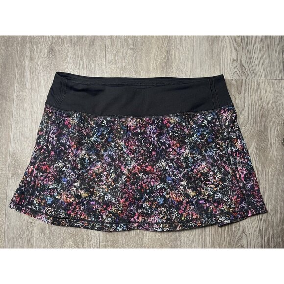 Lululemon Pace Rival Mid-Rise Skort Floral Spray Multi Print Tennis Golf Size 6 - Picture 1 of 15